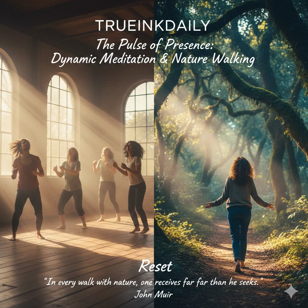 පණගැන්වෙන සිතුවිලි: ගතික භාවනාව (Dynamic Meditation) සහ සොබාදහම සමඟ ඇවිදීම