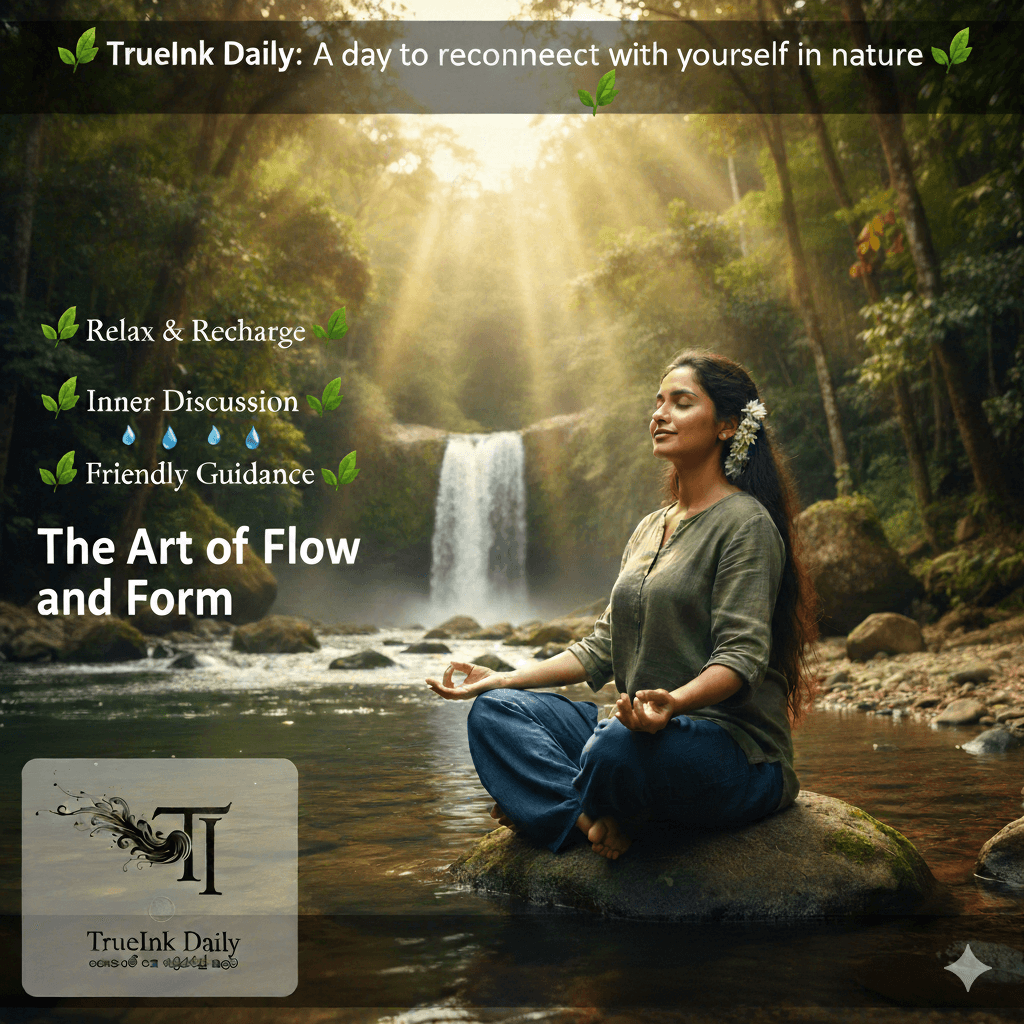 🌿 TrueInk Daily: සොබාදහම සමඟ ඔබේ ආත්මය සොයා යන දවසක් 🌿
