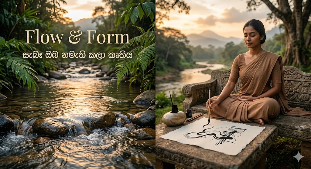 සැබෑ ඔබ නමැති කලා කෘතිය: Flow & Form (ප්‍රවාහය සහ ස්වරූපය) කලාව ප්‍රගුණ කරමු