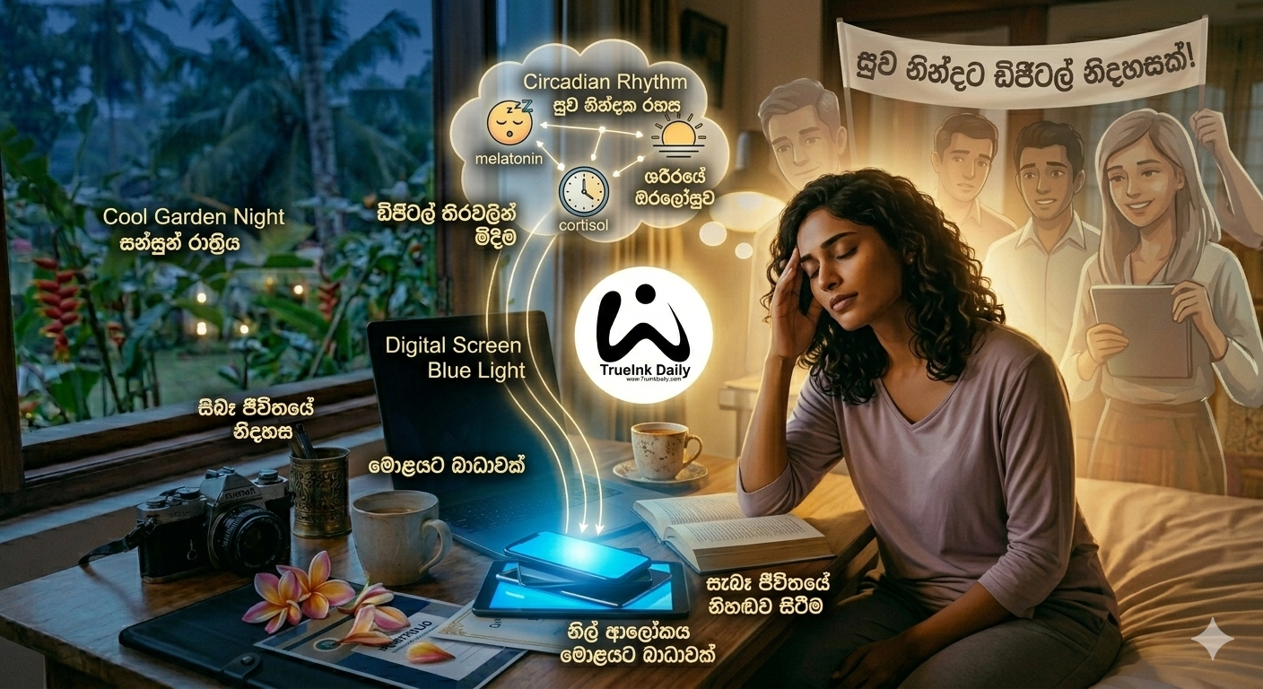 සුව නින්දක රහස: Circadian Rhythm හෙවත් ශරීරයේ අභ්‍යන්තර ඔරලෝසුව